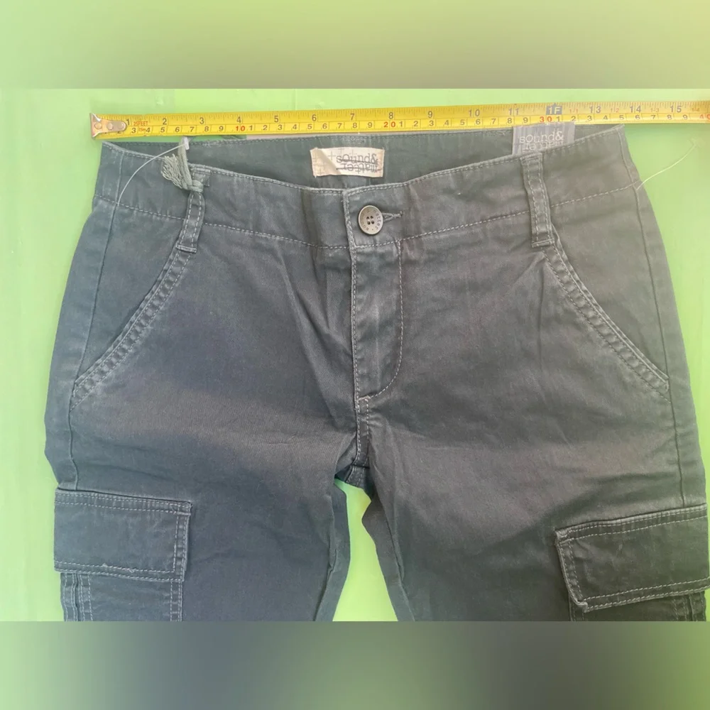 LOW RISE CARGO Sound & Matter Navy Blue Casual Pants NEW WITH TAGS SIZE 0 - Picture 12 of 14